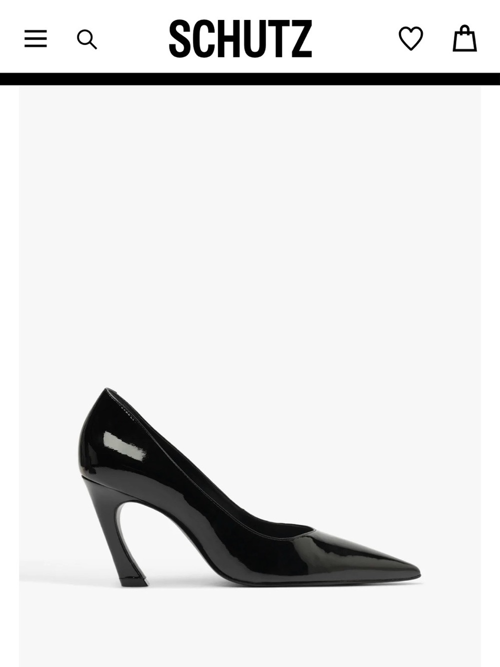 SCHUTZ Black Lexi Lo Pump Size 7